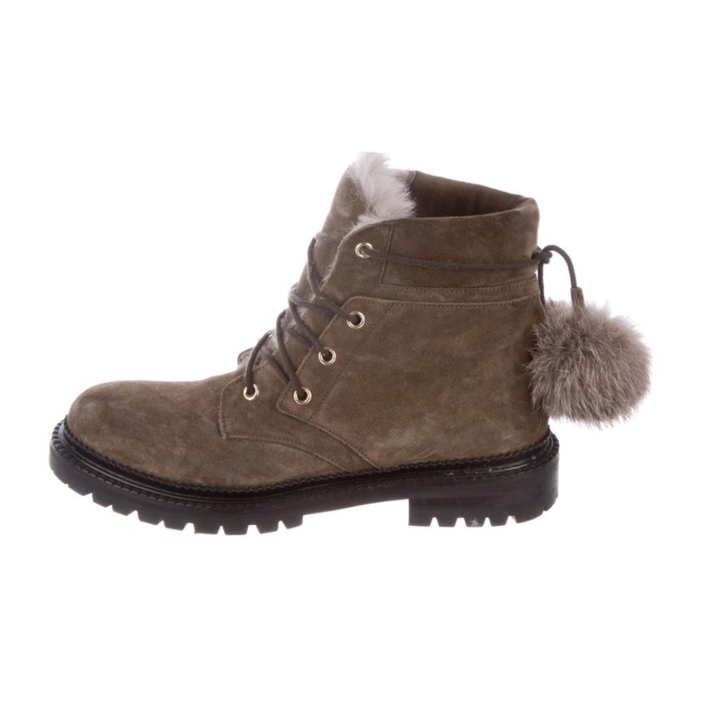 ****SOLD****Jimmy Choo suede ankle lace up boots
